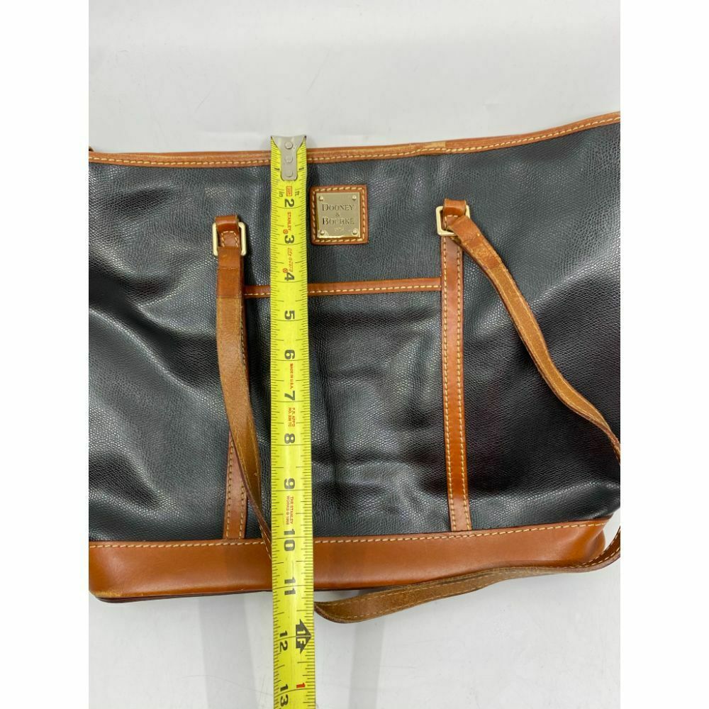 DOONEY & BOURKE Brown Black Large Leather Tote Bag