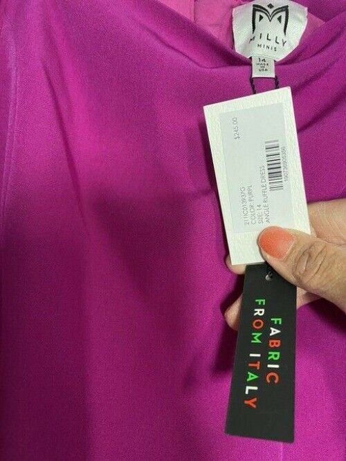 milly minis purple girls short casual dress