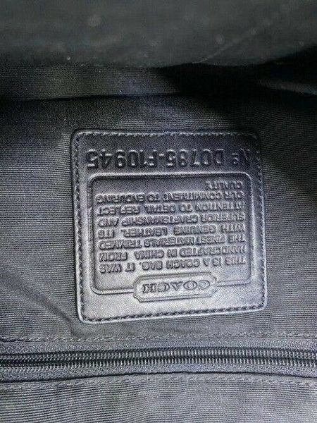 Coach Black Beige Fabric Cross Body Bag