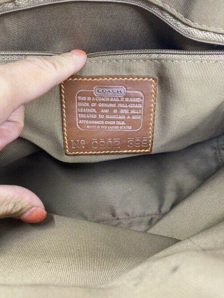 coach shoulder bag vintage handbag great find black brown leather tote