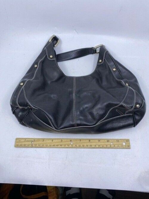 Cole Haan Medium Black Leather Shoulder Bag