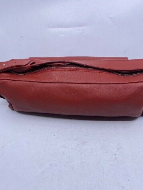 Furla Vintage Tubular Red Leather Shoulder Bag