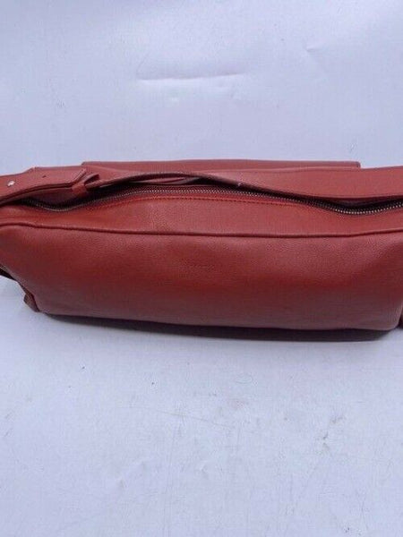 Furla Vintage Tubular Red Leather Shoulder Bag