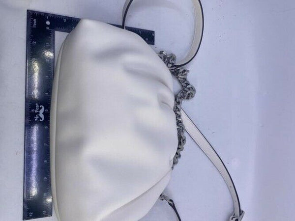 Michael Kors Clutch Nola Small Cnv Optic White Costa Lamb Cross Body Bag