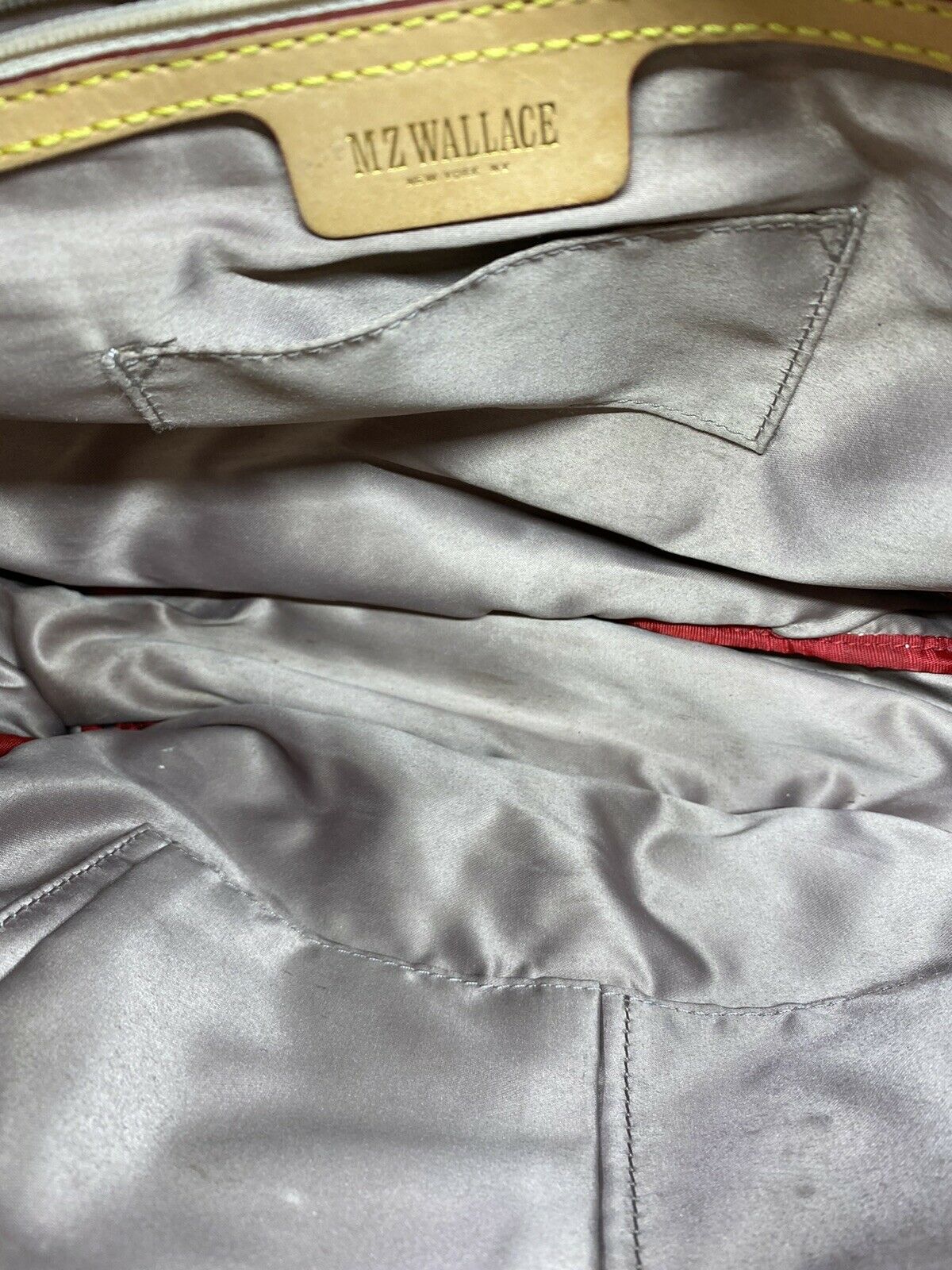 MZ Wallace Khaki Canvas/ Leather Handbag