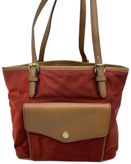 michael kors bag medium coral tan nylon tote