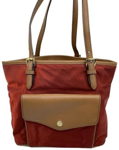 michael kors bag medium coral tan nylon tote