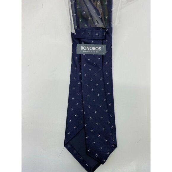 New! BONOBOS Navy Premium Neck Tie Made in USA