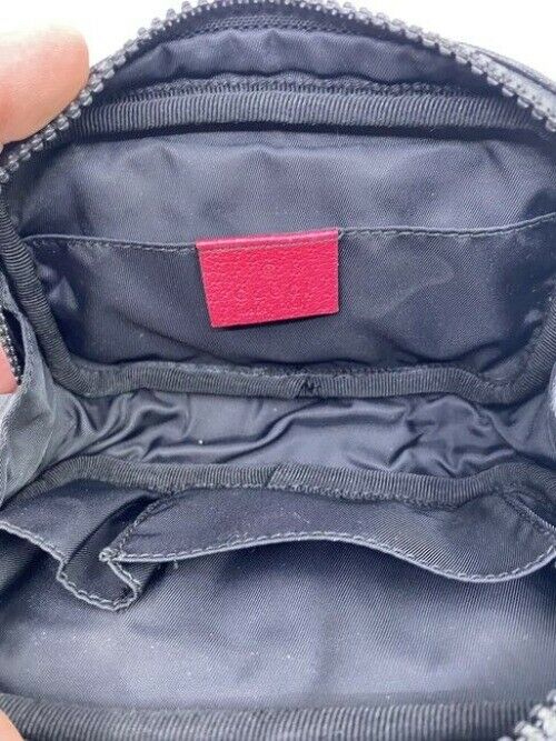 Gucci Black Trademark Cosmetic Bag