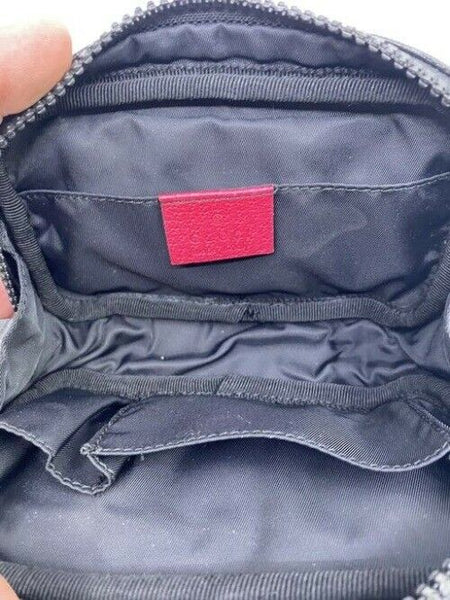 Gucci Black Trademark Cosmetic Bag