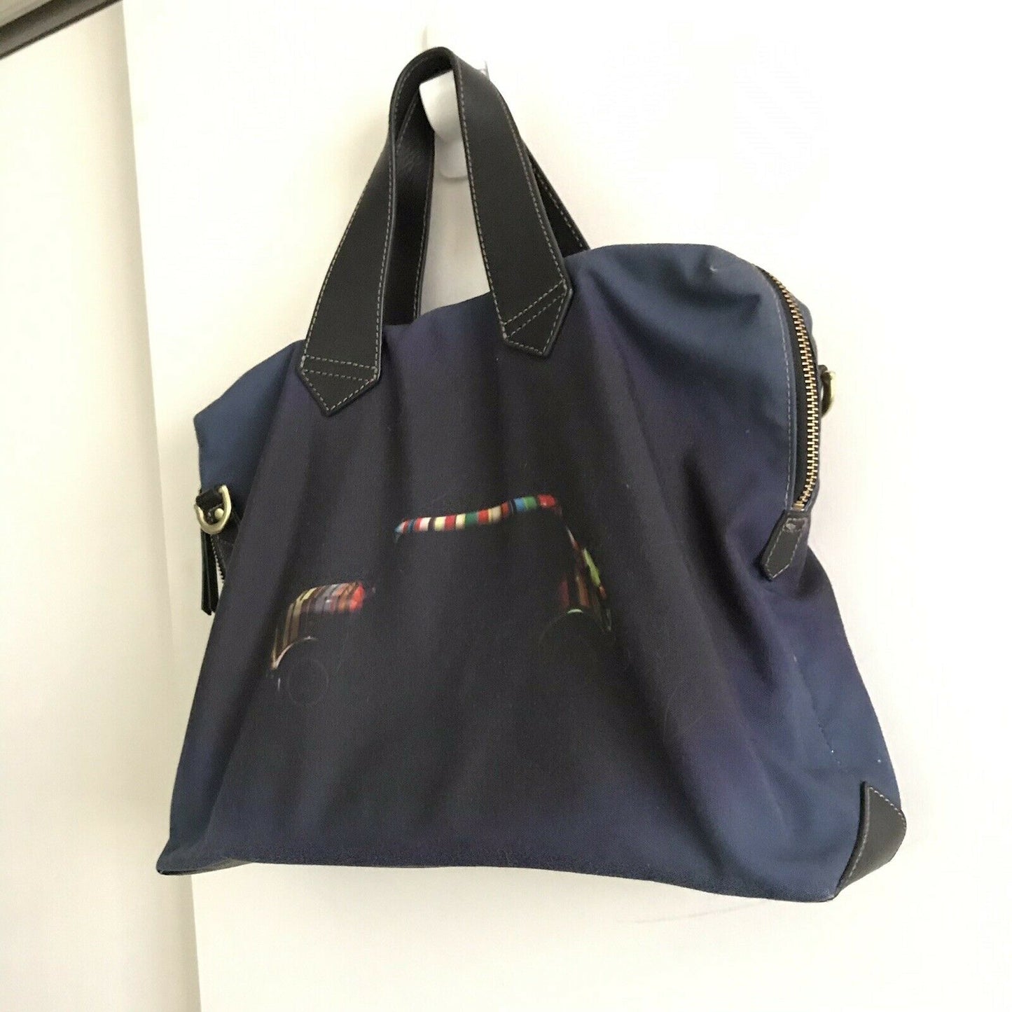PAUL SMITH Navy Fabric Messneger Bag