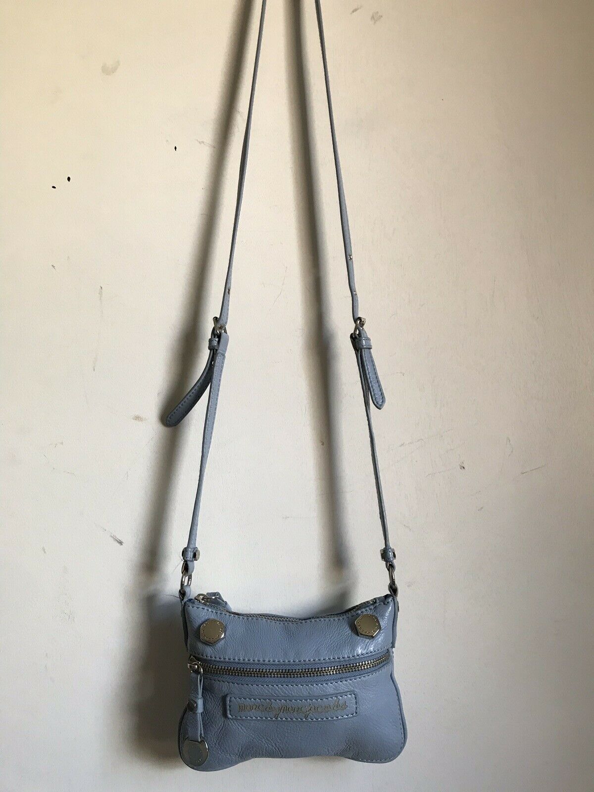 Marc Jacobs Baby Blue Leather Crossbody Mini