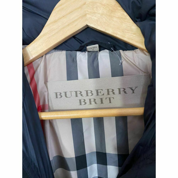 BURBERRY Womens Quilted Down Long Outerwear Jacket Small