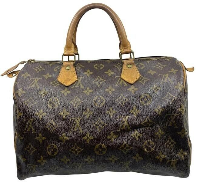 Louis Vuitton Speedy Brown Monogram Canvas Shoulder Bag