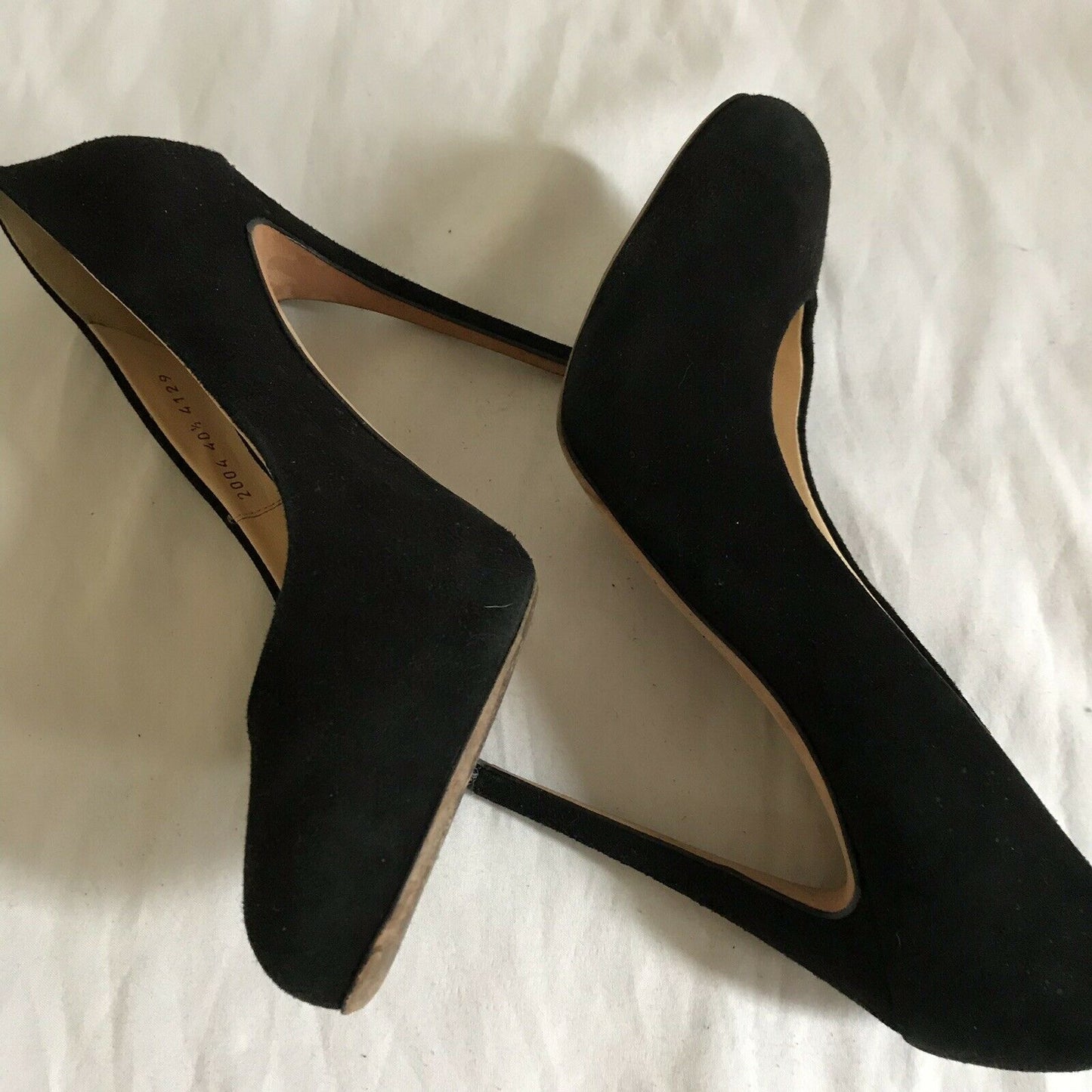 BARNEY’S New york Black Suede high Heels Sz 9