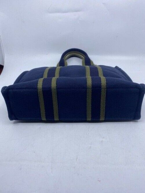 Hermes Fourre Tout Pm Navy Cotton Tote