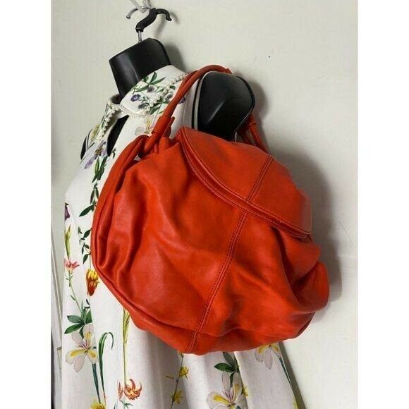 Banana Republic Red Leather Shoulder Bag