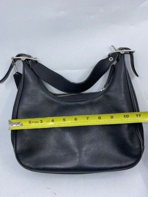 coach black leather shoulder bag