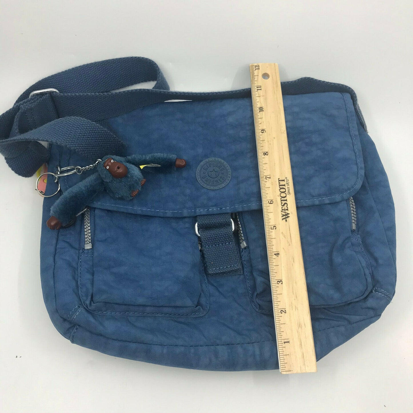 Kipling Blue Nylon Medium Size Crossbody Bag