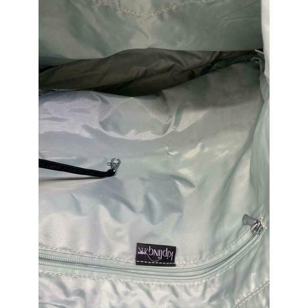 KIPLING XL Fabric Tote Bag Gray Silver