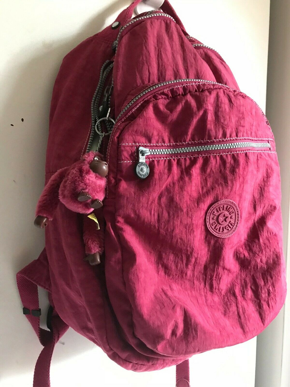 Kipling Red Backpack
