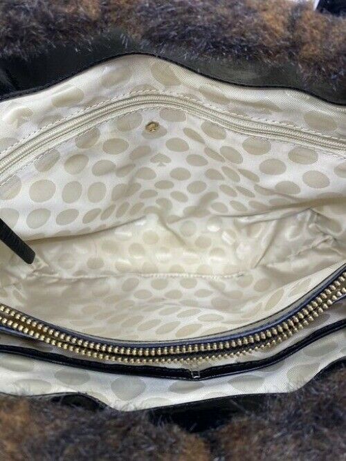 Kate Spade Carriage House Quinn Black Chocolate Patent Leather Shoulder Bag