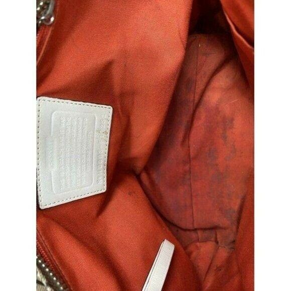 coach w customized by me w applique tan beige jacq