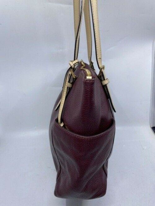 michael kors large msrp burgundy leather shoulder bag