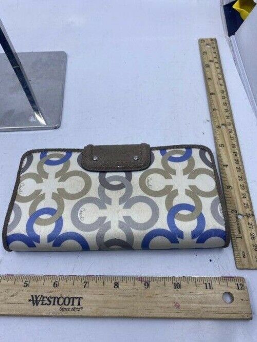 Coach Multicolor Large Unique Design Card Id Wallet