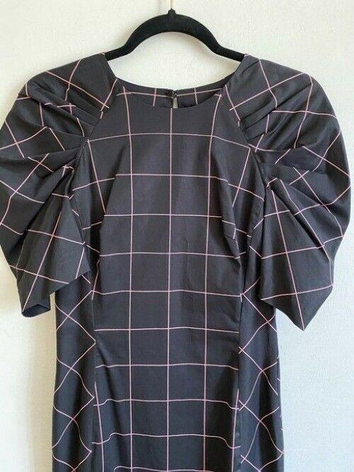 milly black pink new printed msrp short casual dress