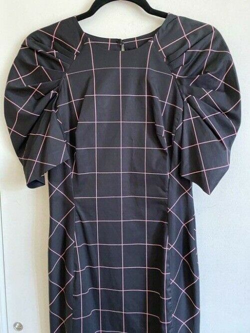 milly black pink new printed msrp short casual dress