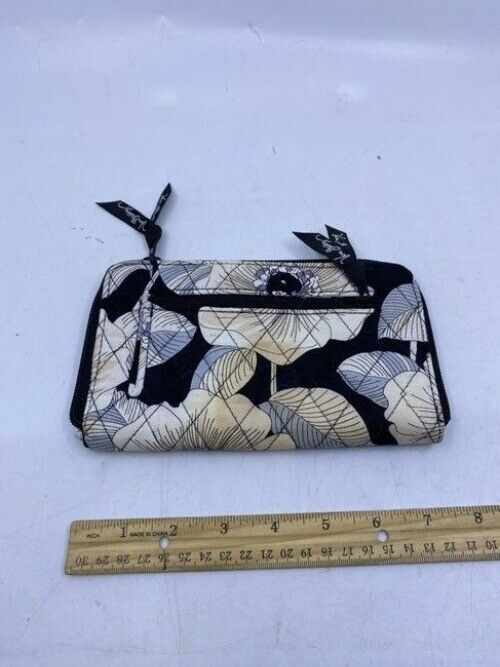 Vera Bradley Black Lightweight Id Hold All Wallet