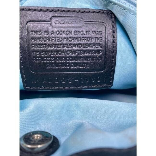 COACH Large Black Leather Shoulder Bag