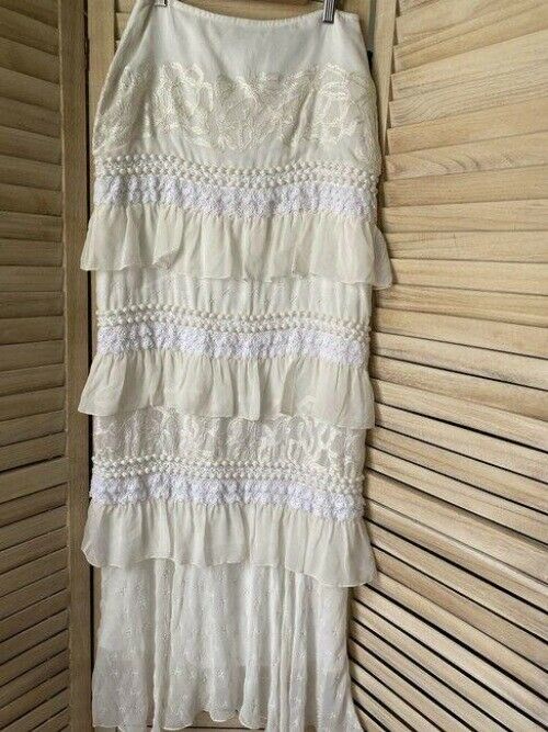 Nicole Miller cream layer msrp skirt