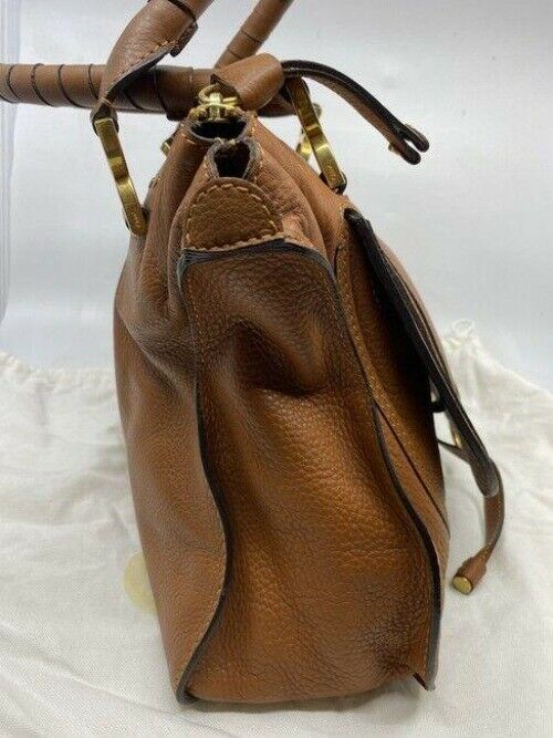 chloe marcie tan leather satchel