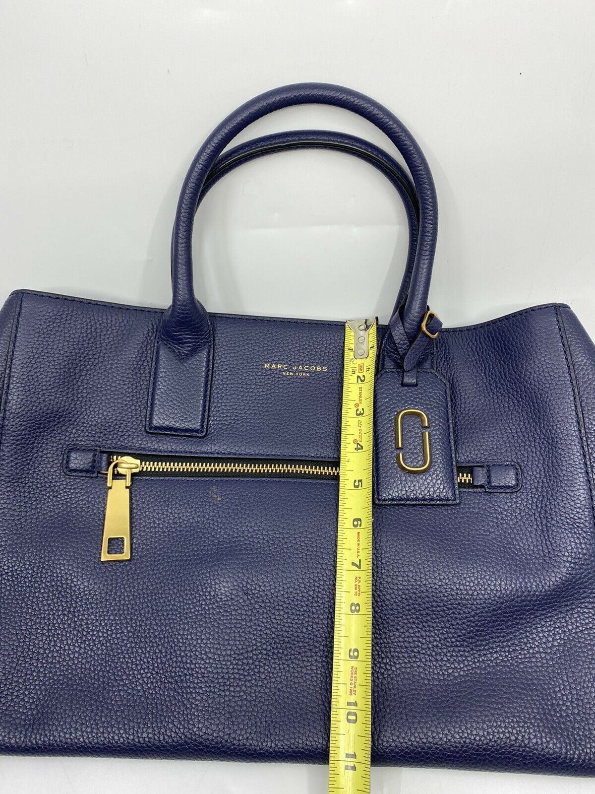 Marc Jacobs Navy Large Leather Tote bag