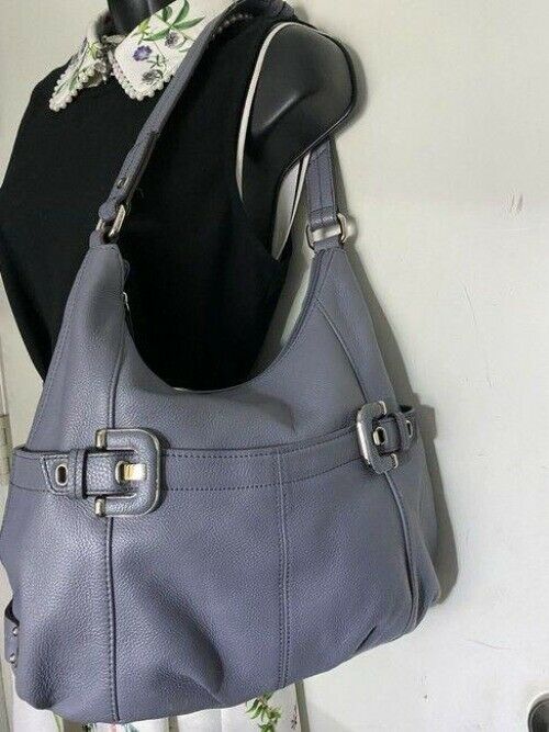 tignanello bag light purple leather tote