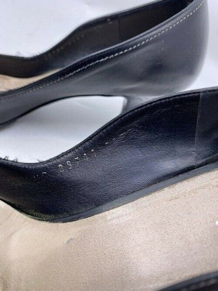 Salvatore Ferragamo Black Light Insignia Pumps Size Us