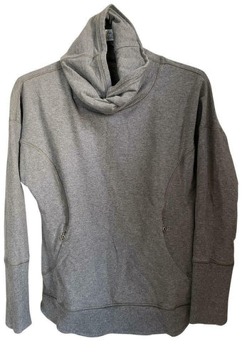 LULULEMON Womens Gray Long Sleeves Stylish Sweaters Size: 4