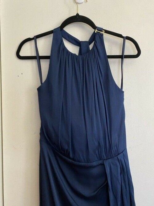 Milly navy new halter chiffon msrp