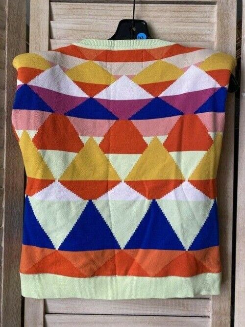 Nicole Miller multicolor msrp small blouse