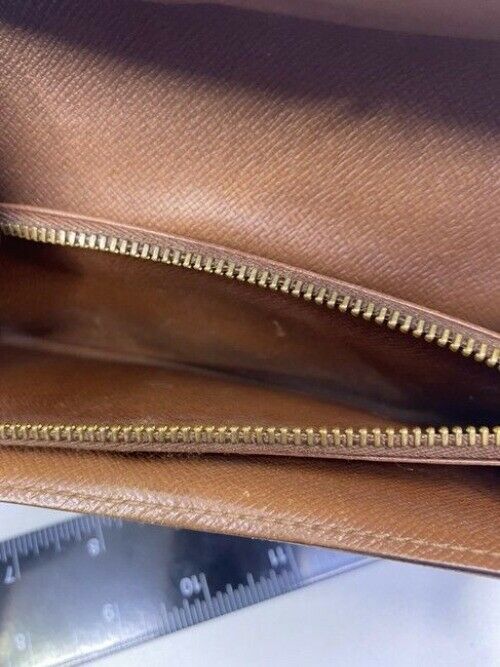 Louis Vuitton Brown Sarah Large Canvas Travel Wallet