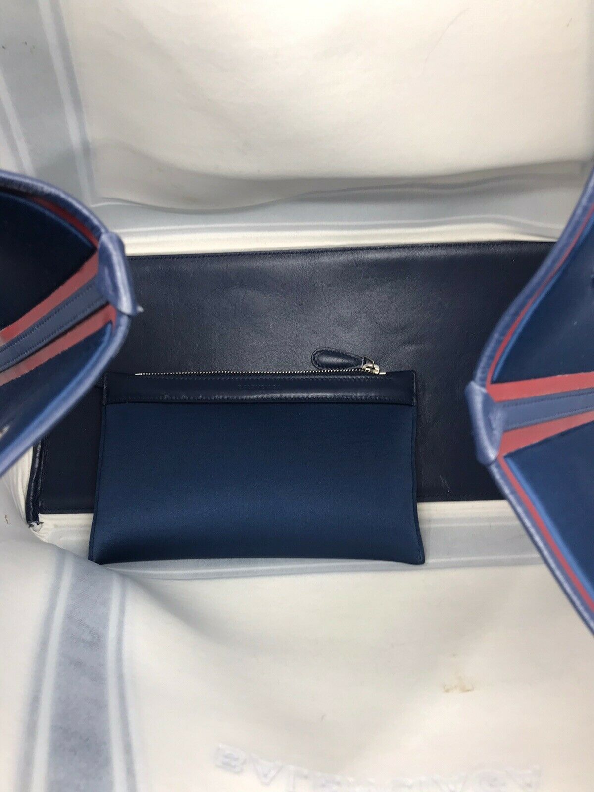 BALENCIAGA XL Navy Scuba Tote
