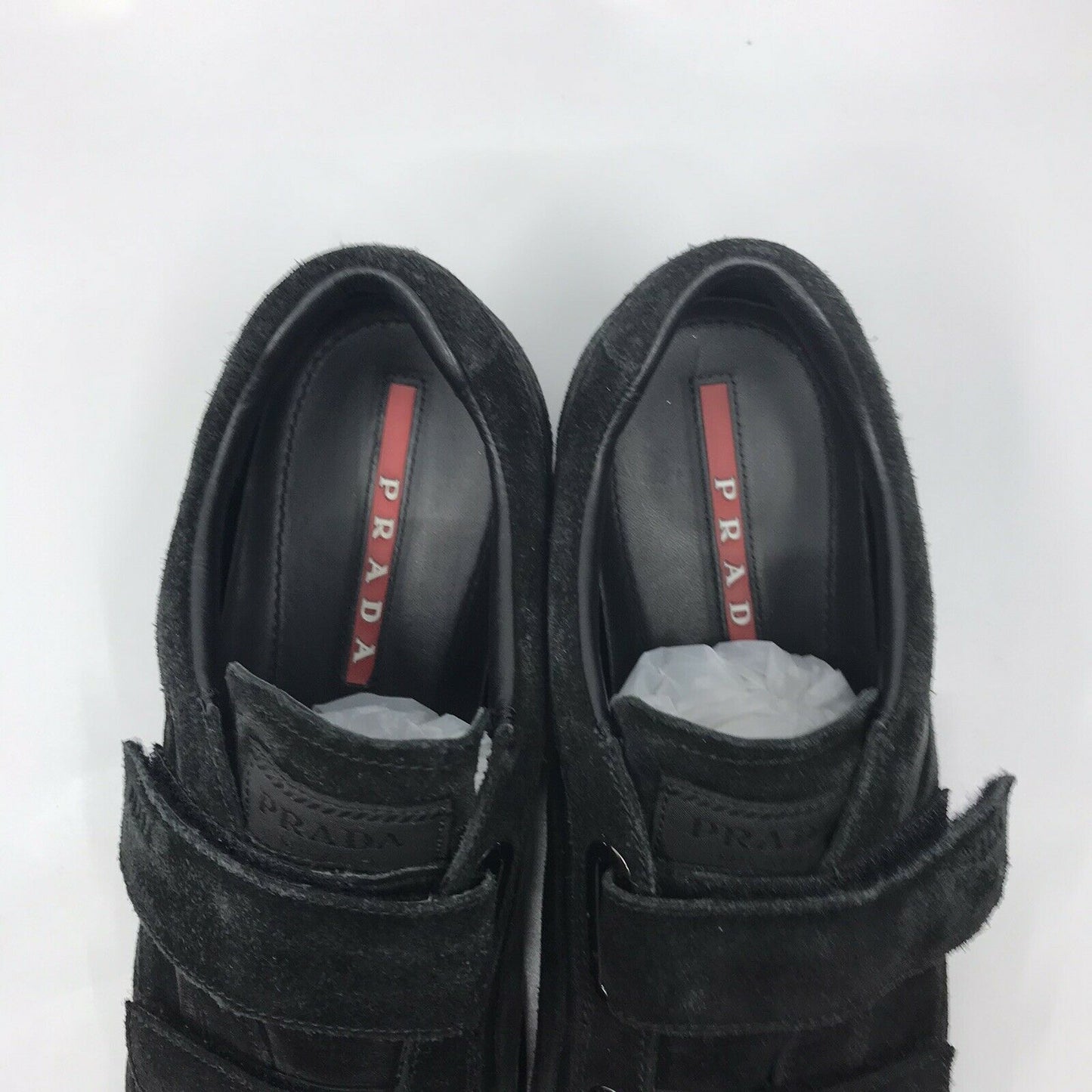 PRADA Men’s Suede Velcro Front Sneakers sz 8