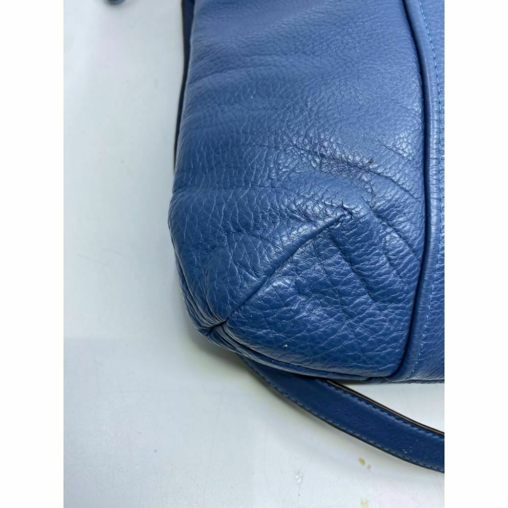 COACH XL Leather Blue Shoulder Bag Very Good Condition