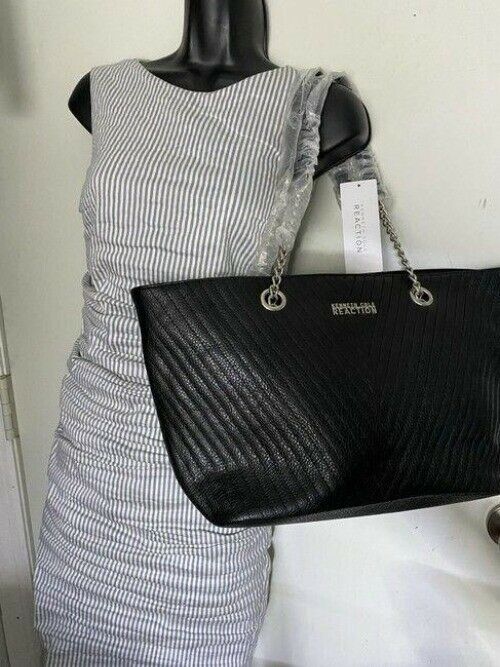 Kenneth Cole reaction msrp black leather shoulder bag