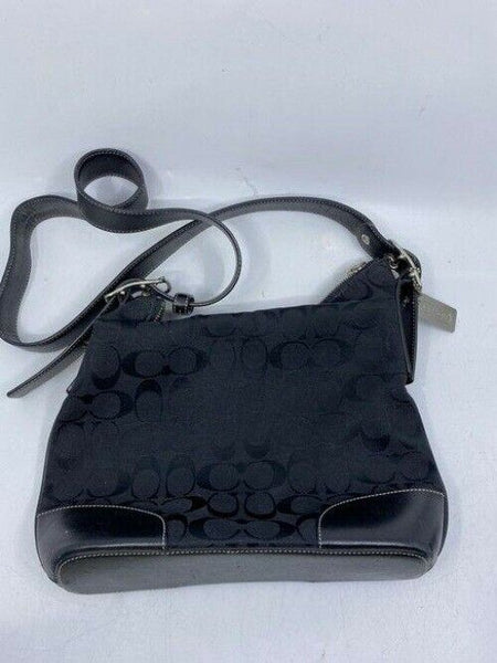Coach Black Fabric Cross Body Bag