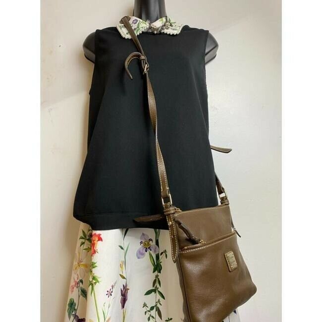 dooney and bourke brown leather cross body bag