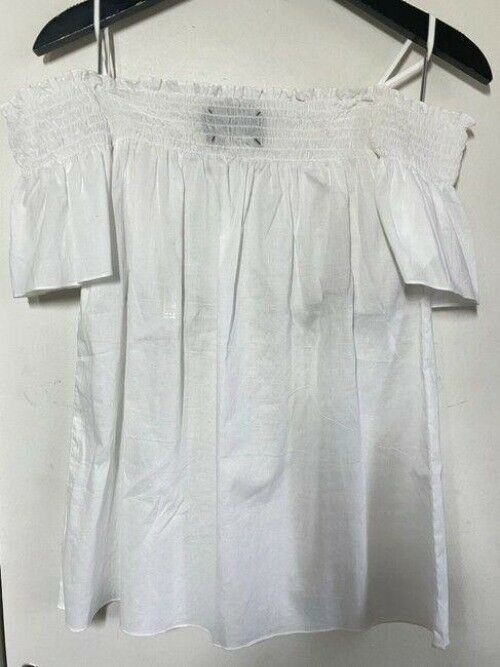 nicole miller white new off the shoulder msrp