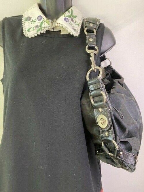 coach bag large black fabric tote